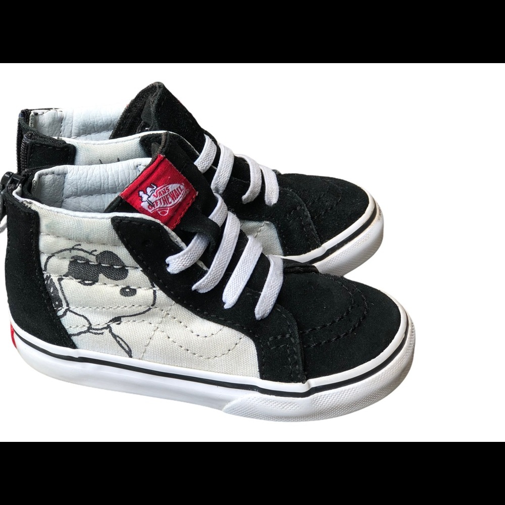 Vans toddler joe cool snoopy sk8-HI zip shoes